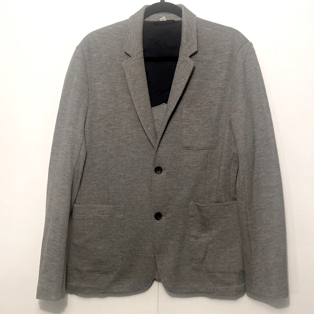 NWOT Goodfellow & Co. Mens Knit Heathered Grey Blazer Jacket Medium